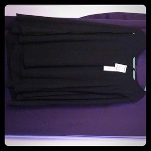 Black short dress with cape